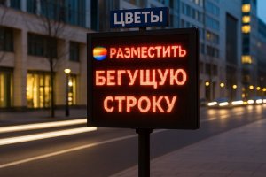 Размещение бегущей строки на объектах наружной рекламы: особенности, преимущества и региональный опыт